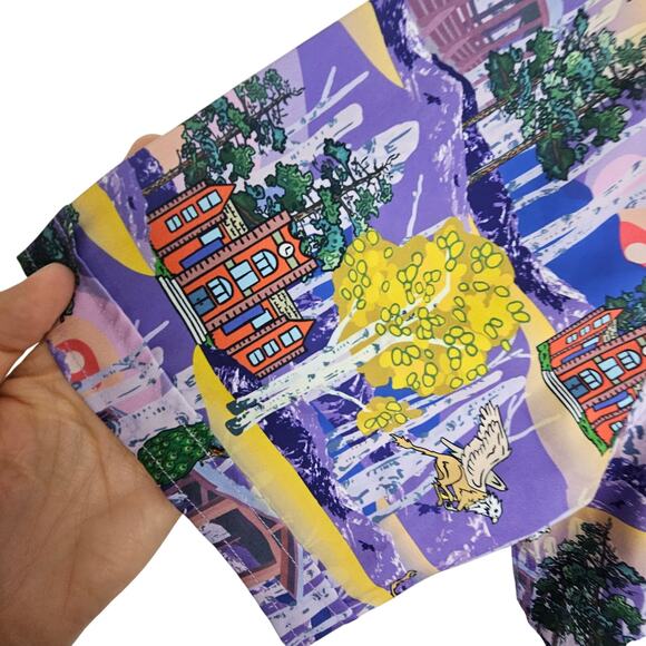 PSI International Shirt Men M Novelty Westminster University SS Button School - Picture 4 of 9